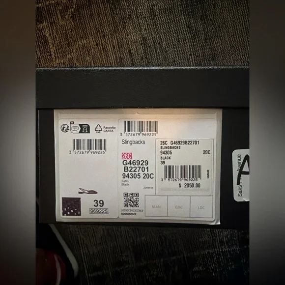 CHANEL Satin Woven Slingback Flats - Picture 4 of 5